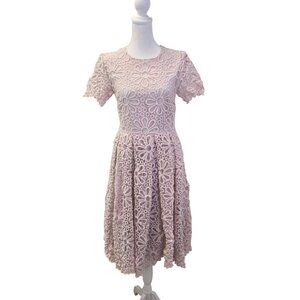 Rachel Parcell Provence Lace Floral Fit & Flare Dress Size Medium